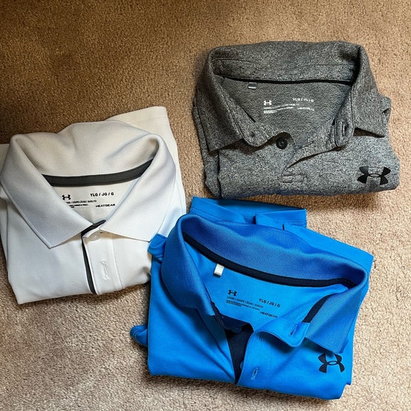 Under armour boys golf shirts size Large - Picture 1 of 4